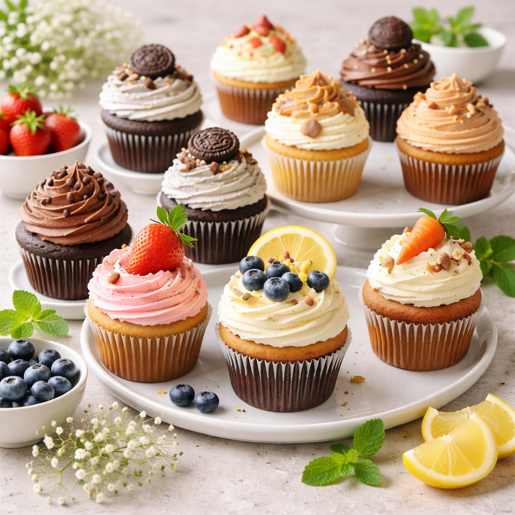 Vegan cupcake menu in Coimbatore by Homely Oven