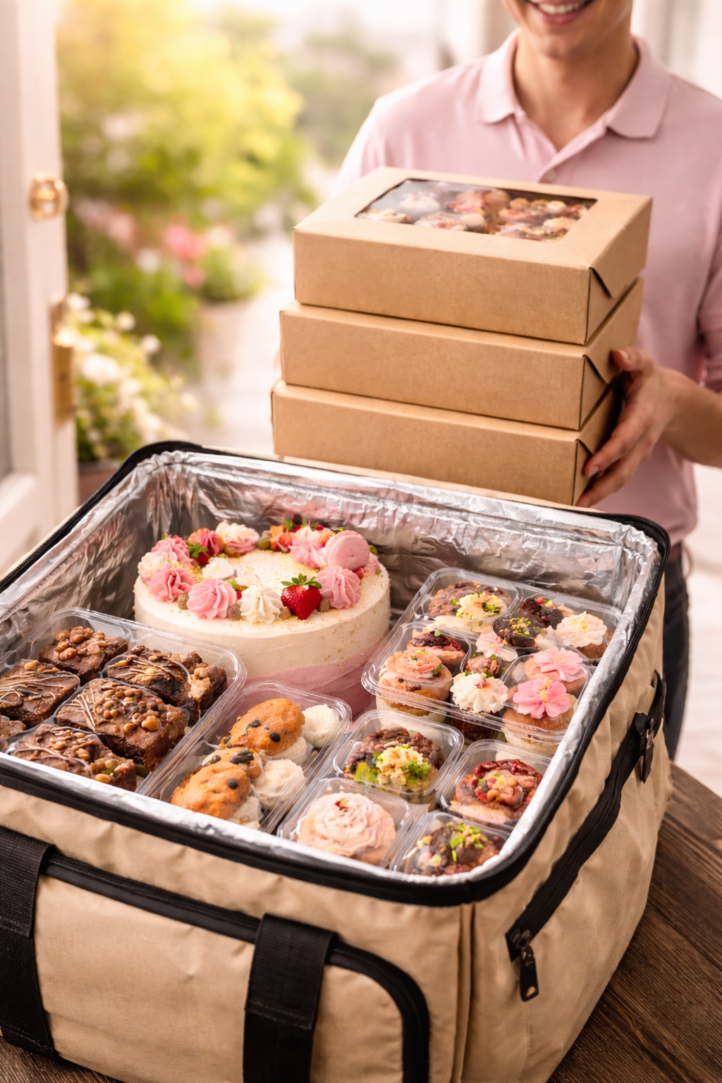 door step delivery by vegan cakes
